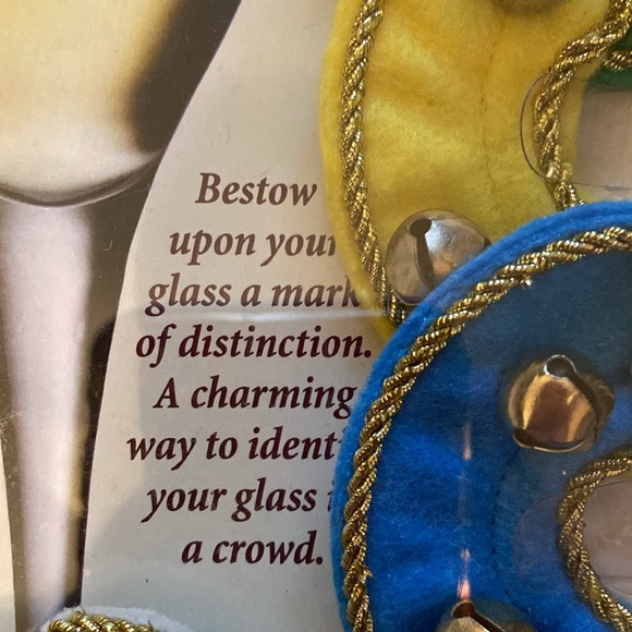 Boston Warehouse Vintage Holiday Drink Skirts with Bells: 2 sets of 6 - Picture 2 of 7